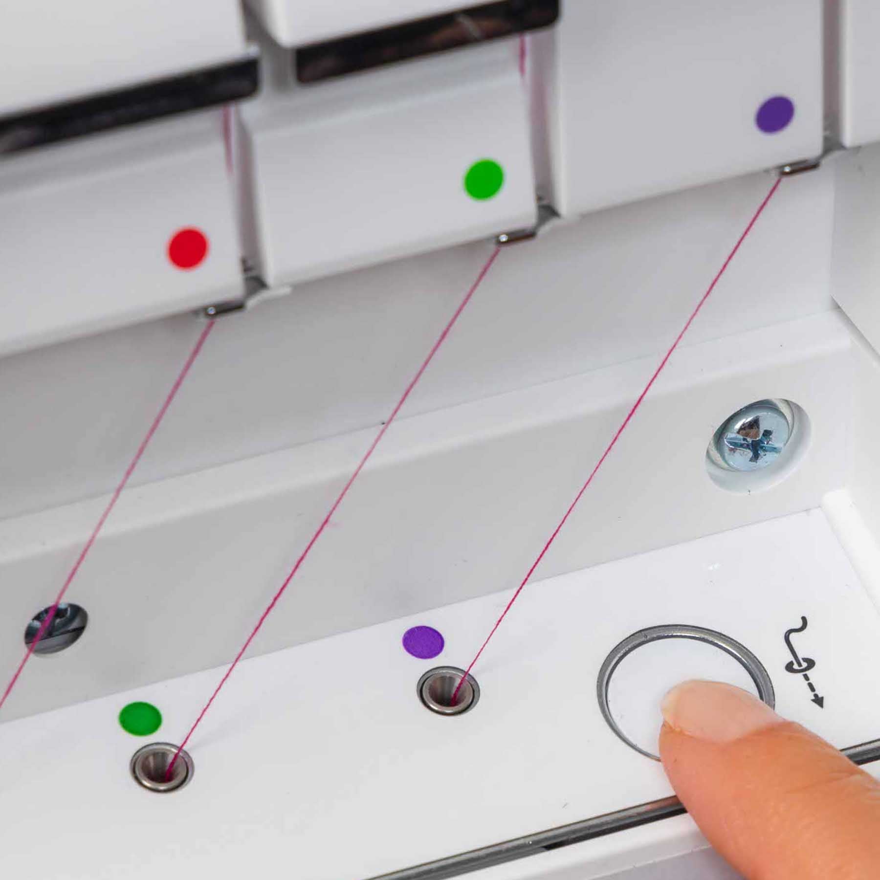 PFAFF® admire™ air 7000 Purple Coverlock Machine - Fashion Fabrics LLC
