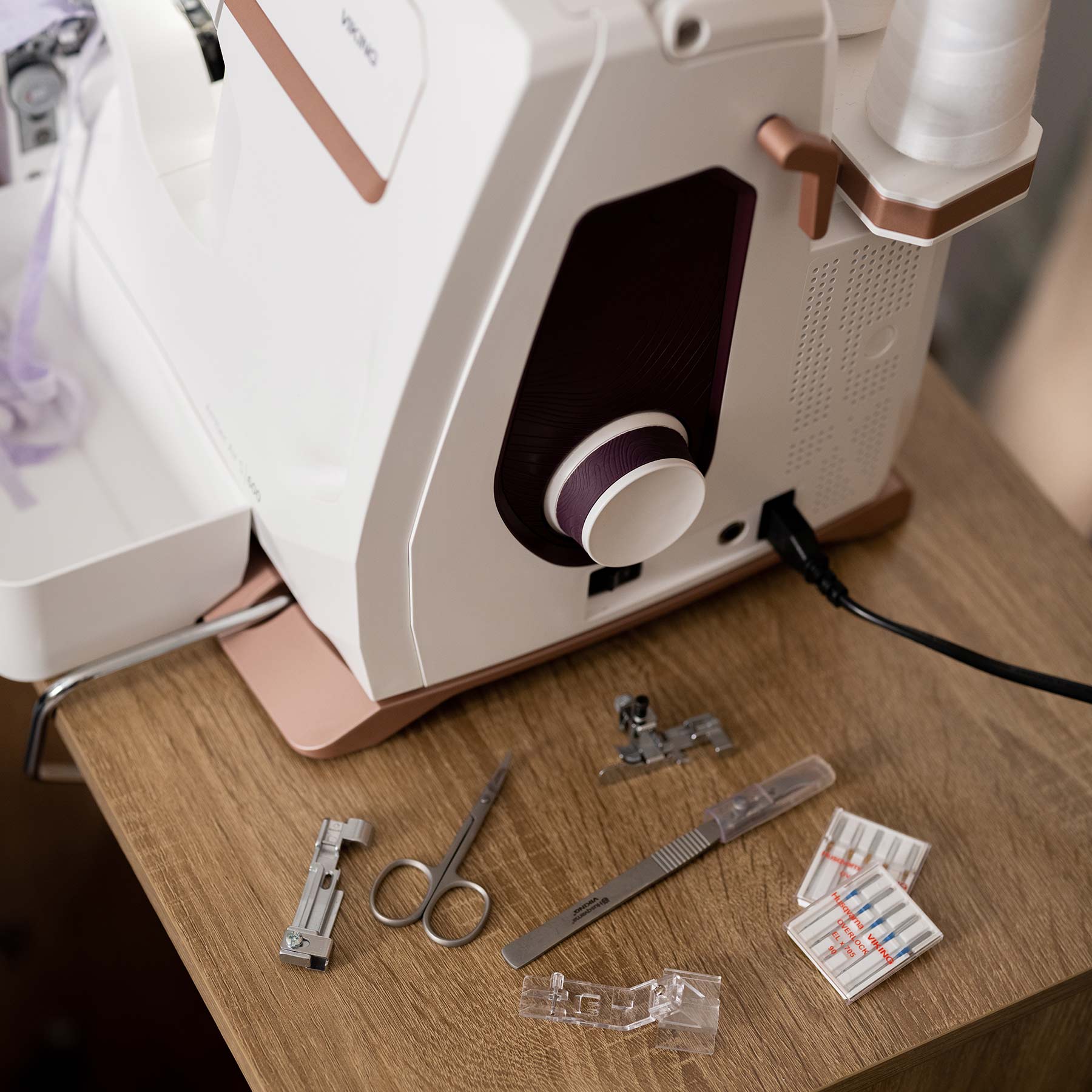 HUSQVARNA® VIKING® AMBER™ Air S | 600 Coverlock Machine - Fashion Fabrics LLC
