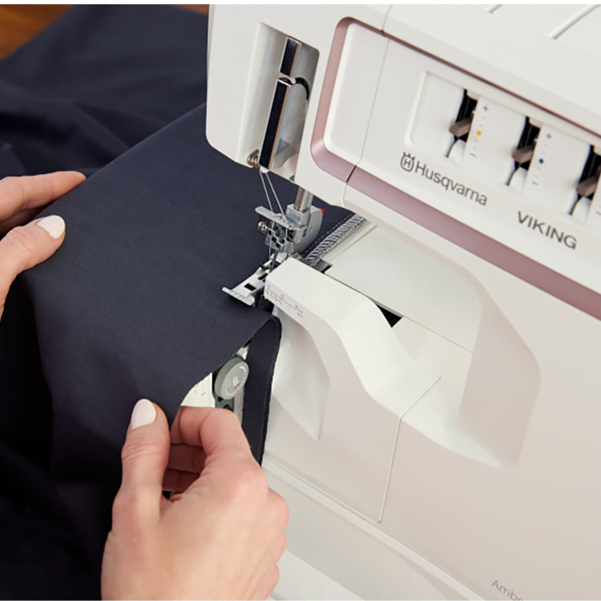 HUSQVARNA® VIKING® AMBER™ Air S | 500 Coverlock Machine - Fashion Fabrics LLC