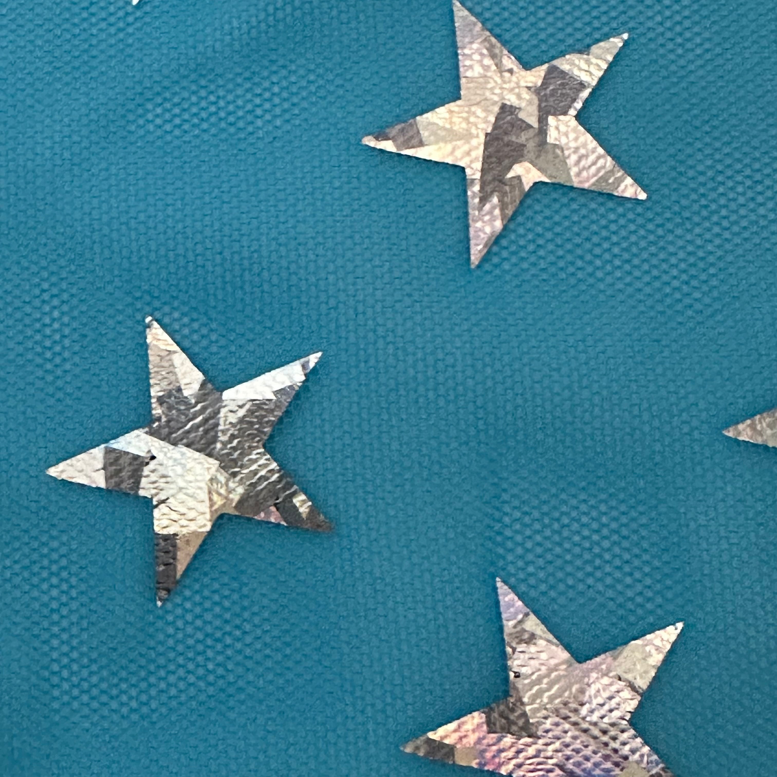 Power Stretch Mesh Star Hologram Foil Fabric | Spandex Palace