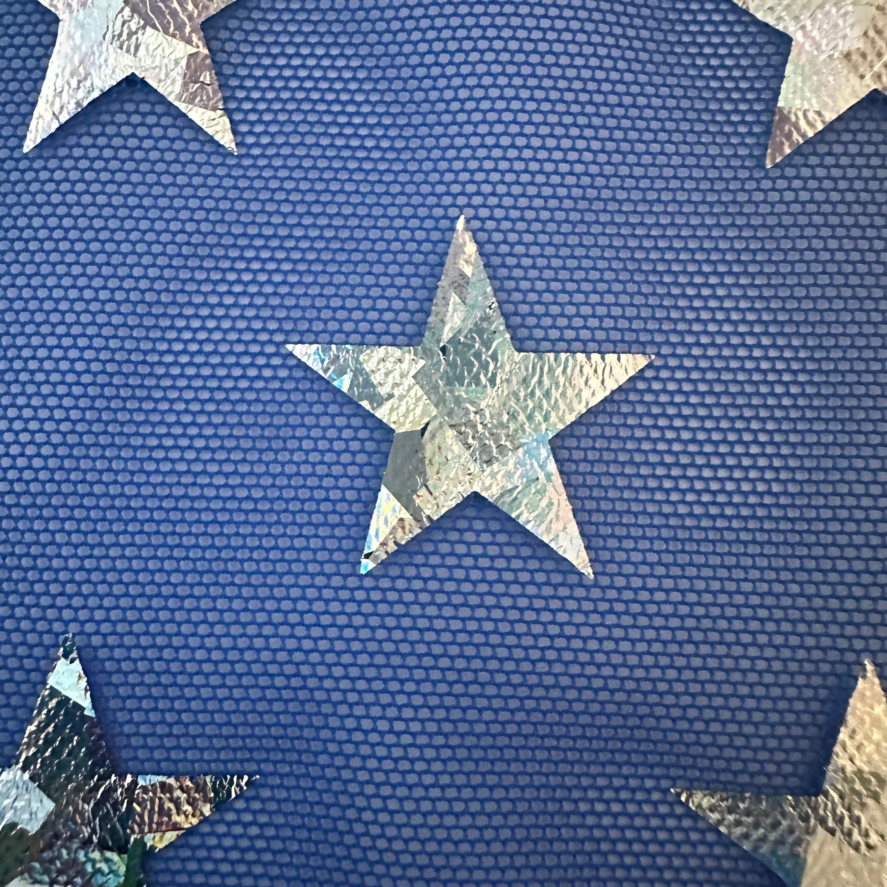 Power Stretch Mesh Star Hologram Foil Fabric | Spandex Palace