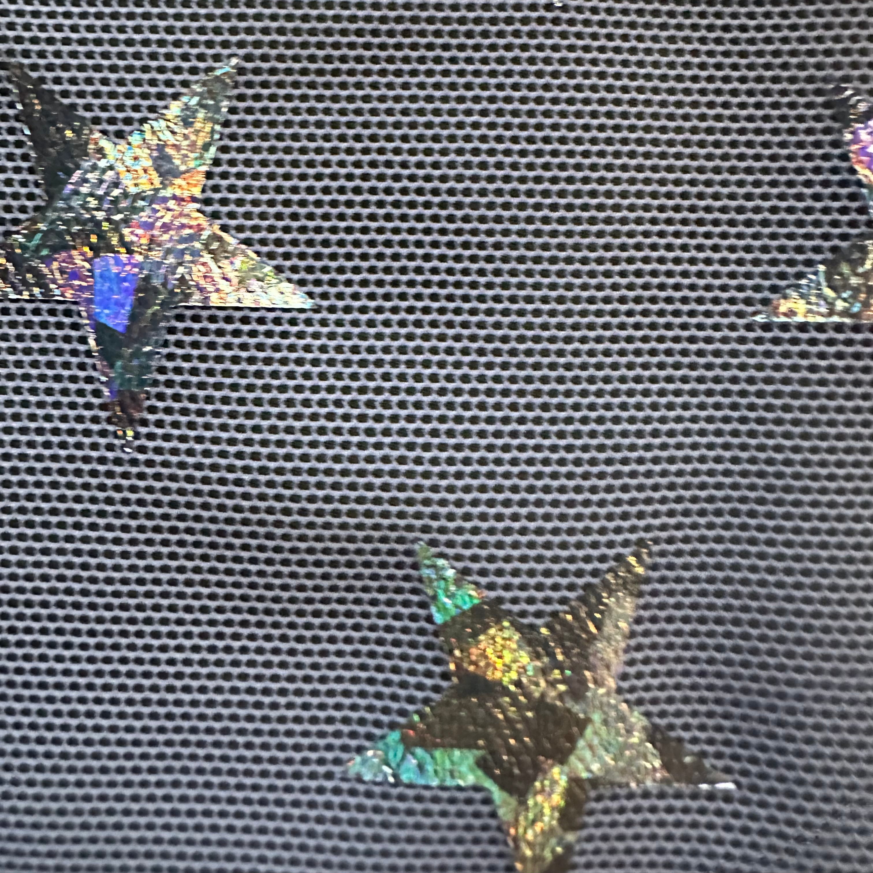Power Stretch Mesh Star Hologram Foil Fabric | Spandex Palace