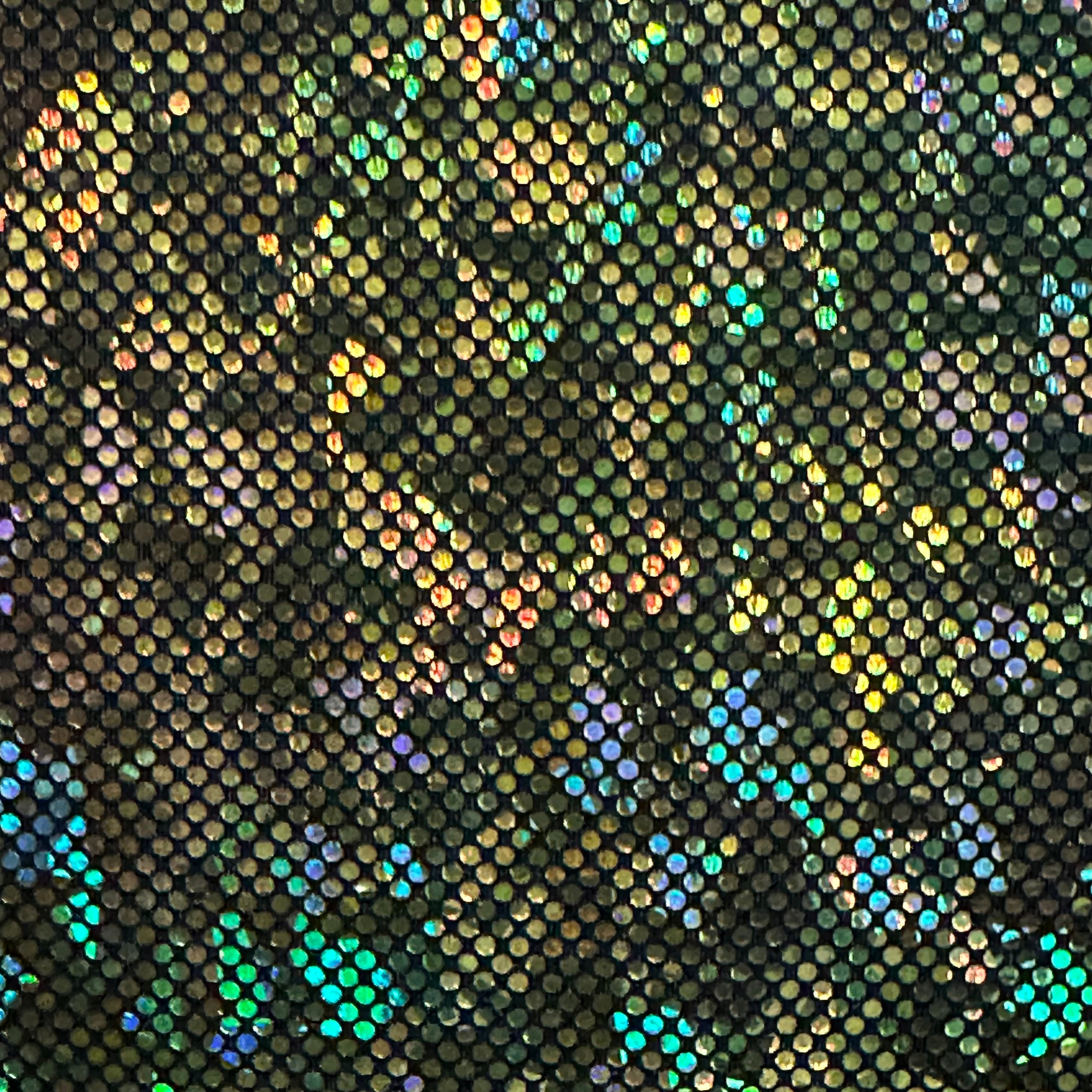 Shatter Glass Hologram 4 Way Stretch Nylon Spandex Fabric| Spandex Palace