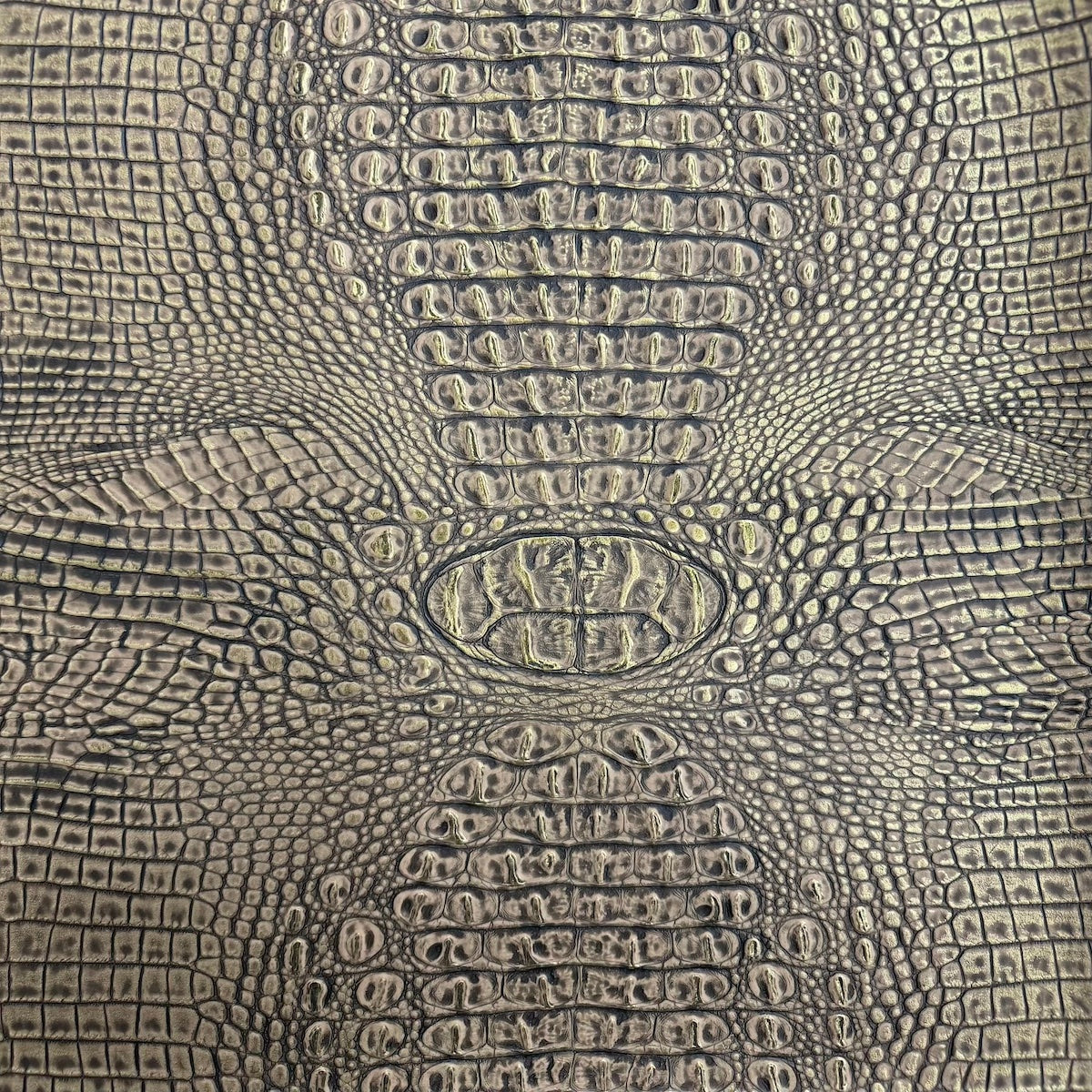 Mugger Two Tone Gator Faux Leather Vinyl Fabric