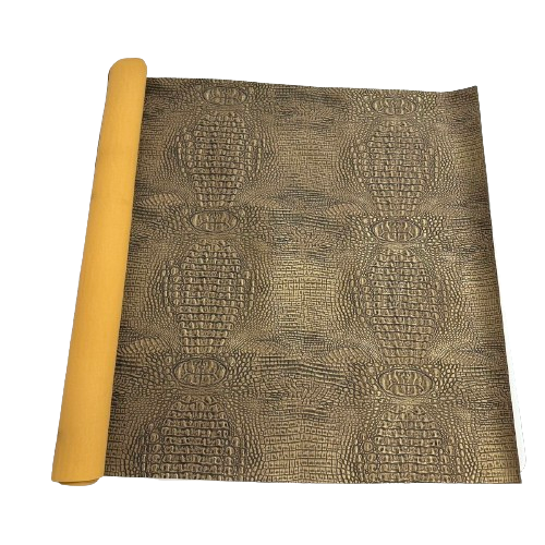 Mugger Two Tone Gator Faux Leather Vinyl Fabric