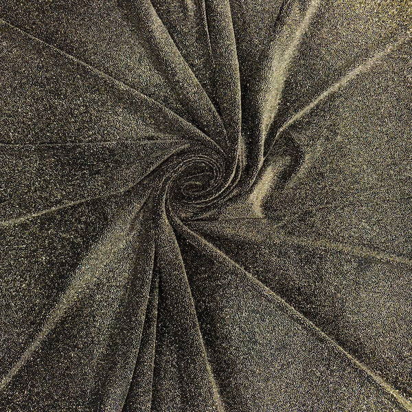 Misty Glitter Stretch Velvet Spandex Fabric
