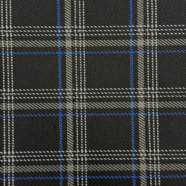 Plaid Acrylic Twill Upholstery Fabric