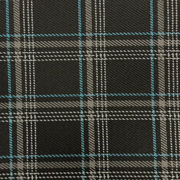 Plaid Acrylic Twill Upholstery Fabric