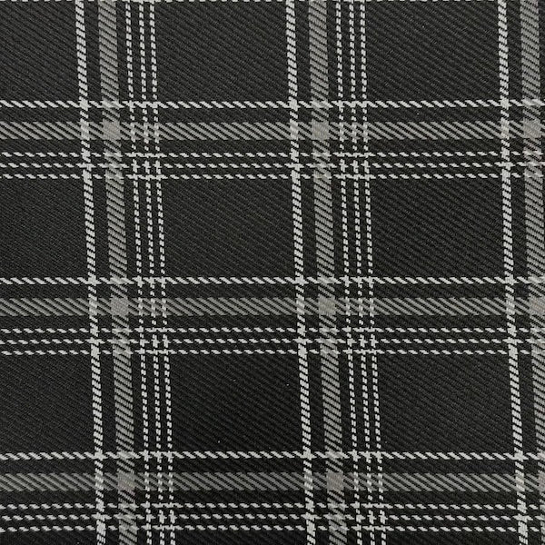 Plaid Acrylic Twill Upholstery Fabric