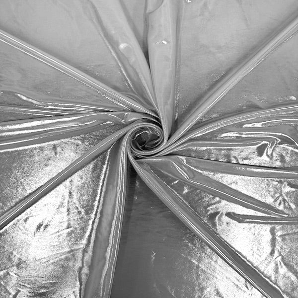 Metallic Stretch Lurex Foil Shimmer ITY Spandex Fabric