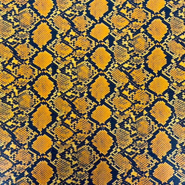 Caicos Snake Skin Faux Leather Vinyl Fabric