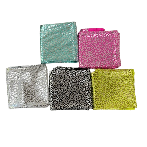 Sahara Leopard Foil Print Nylon Spandex Fabric - Fashion Fabrics LLC