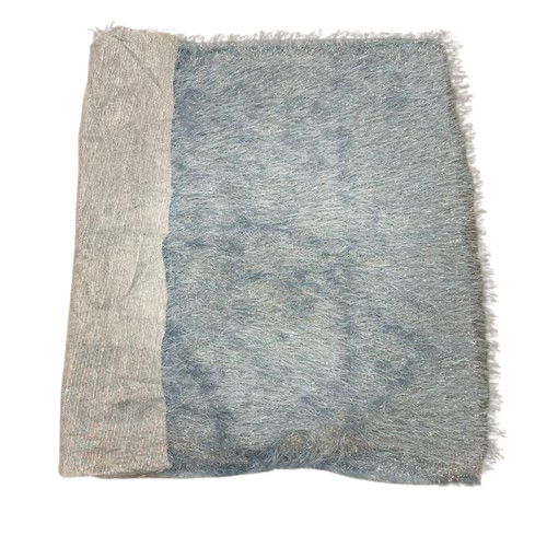 Metallic Faux Fur Tinsel Ostrich Feather Fabric