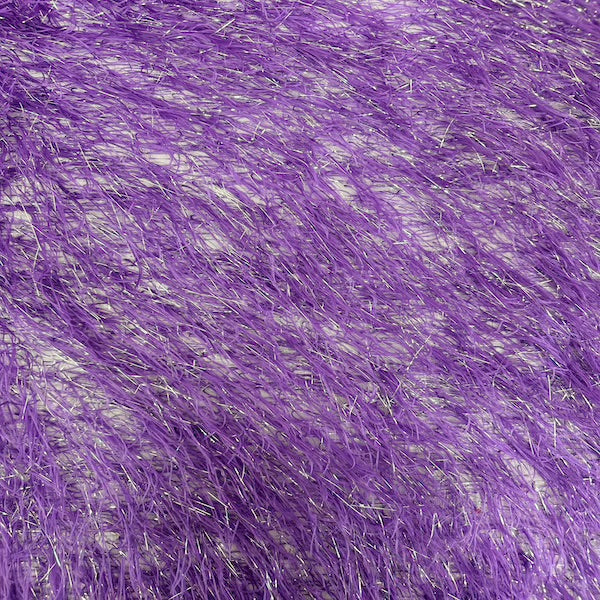 Metallic Faux Fur Tinsel Ostrich Feather Fabric