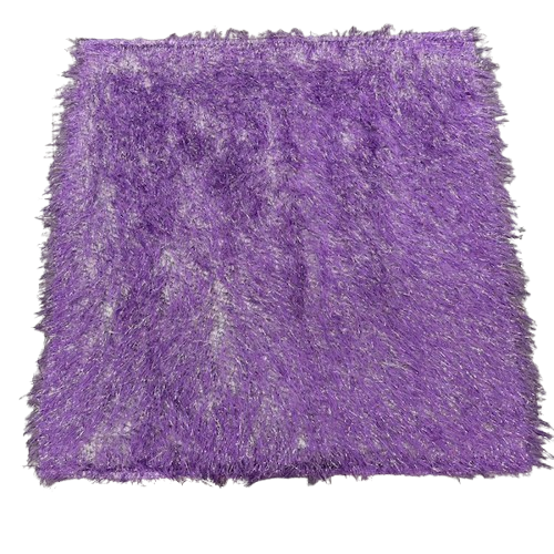 Metallic Faux Fur Tinsel Ostrich Feather Fabric
