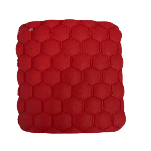 Honeycomb Hexagon Quilted Foam Backed Faux Leather Vinyl Fabric