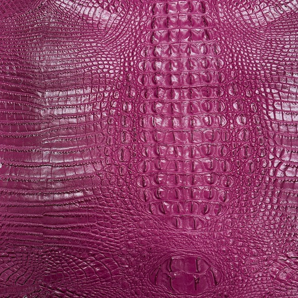 Amazon 3D Embossed Gator Faux Leather Vinyl Fabric