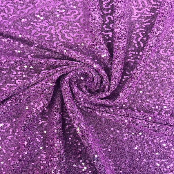 Metallic Lurex Embroidered Stretch Sequins Fabric
