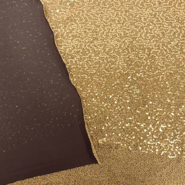 Metallic Lurex Embroidered Stretch Sequins Fabric