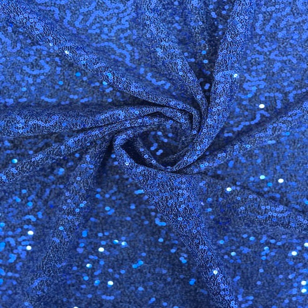 Metallic Lurex Embroidered Stretch Sequins Fabric