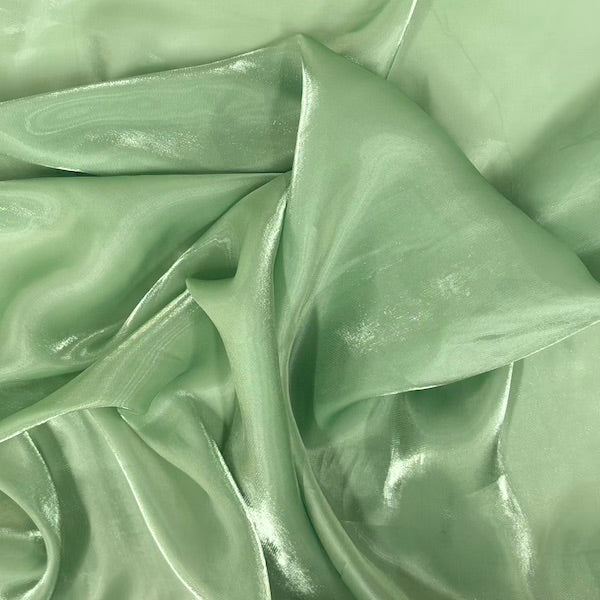 Crystalized Reflective Liquid Faux Silk Chiffon Fabric