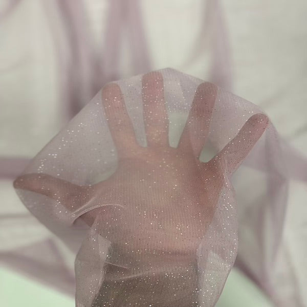 Metallic Foil Dotted Mesh Fabric - Fashion Fabrics LLC
