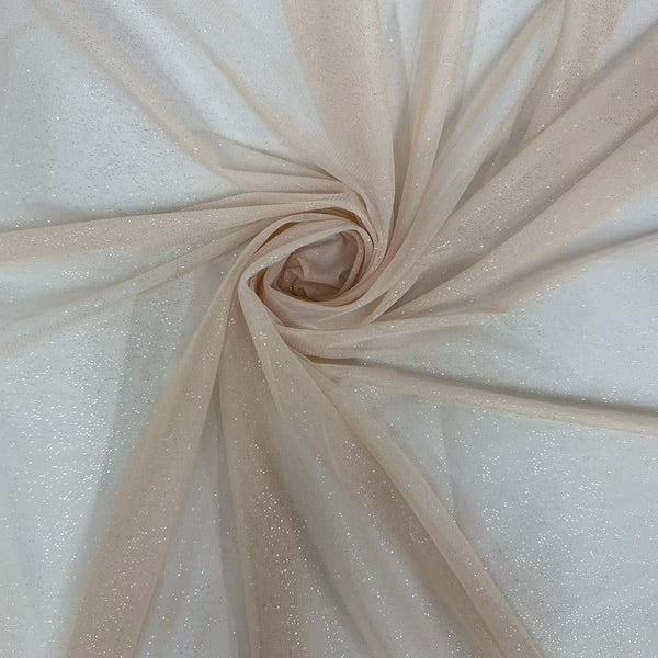 Metallic Foil Dotted Mesh Fabric - Fashion Fabrics LLC