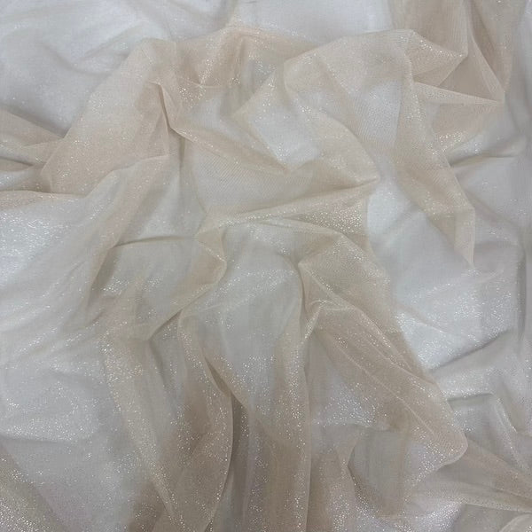 Metallic Foil Dotted Mesh Fabric - Fashion Fabrics LLC