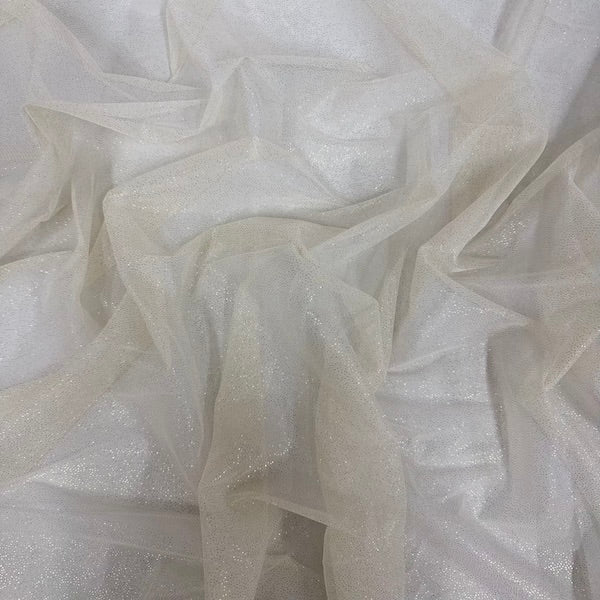 Metallic Foil Dotted Mesh Fabric - Fashion Fabrics LLC