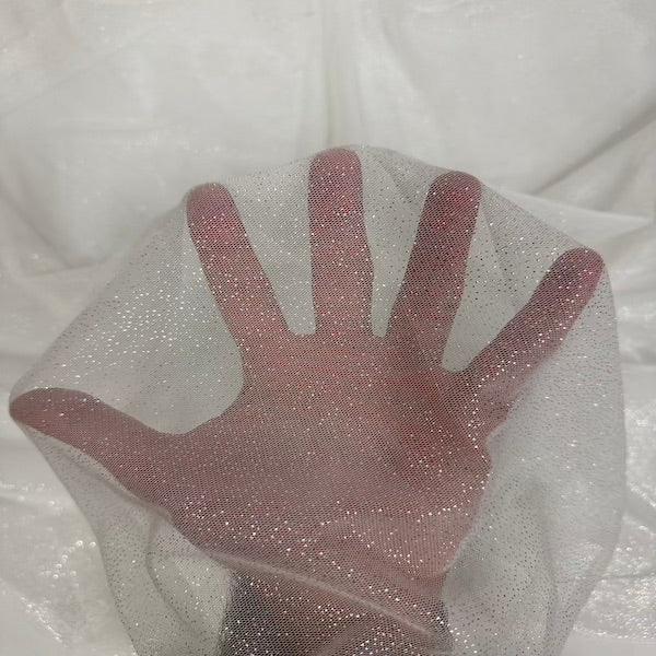 Metallic Foil Dotted Mesh Fabric - Fashion Fabrics LLC