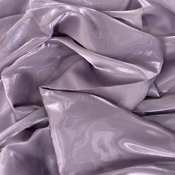 Crystalized Reflective Liquid Faux Silk Chiffon Fabric
