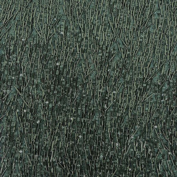 French Fringe Stretch Sequins Fabric
