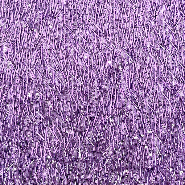 French Fringe Stretch Sequins Fabric