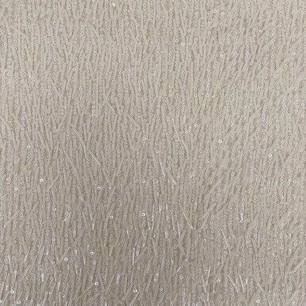 French Fringe Stretch Sequins Fabric