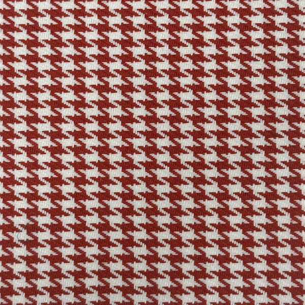 Houndstooth pattern with red and white colors
