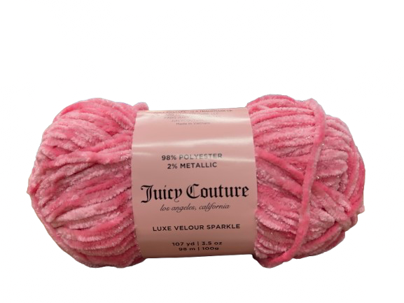 Juicy Couture Luxe Velour Sparkle Yarn - 107 Yards