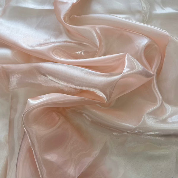 Crystalized Reflective Liquid Organza Fabric
