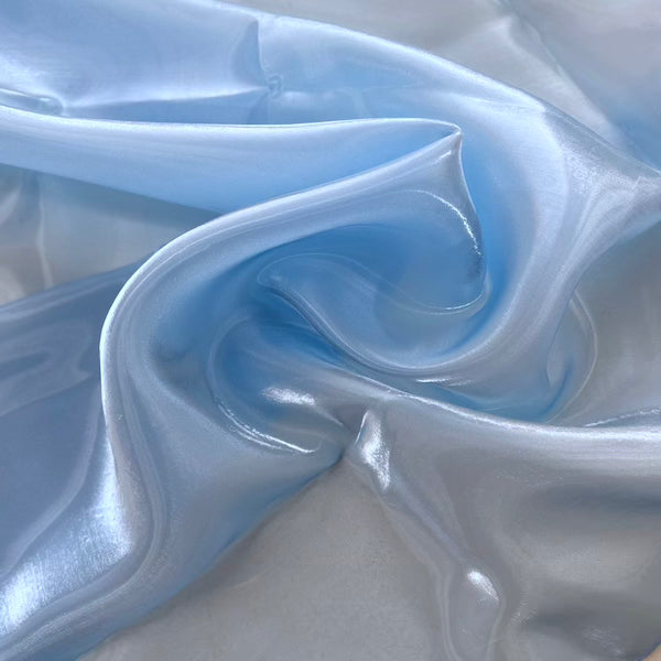 Crystalized Reflective Liquid Organza Fabric