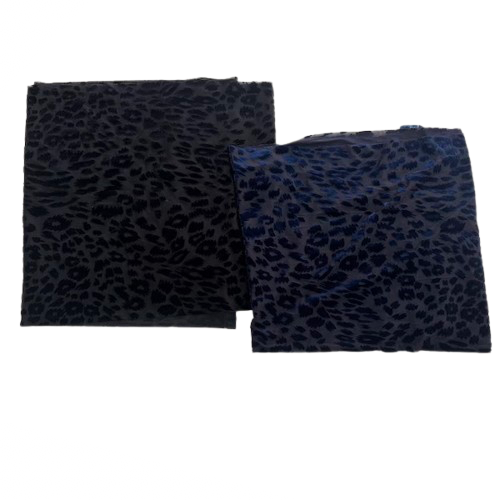 Leopard Print Burnout Stretch Velvet Fabric - Fashion Fabrics LLC