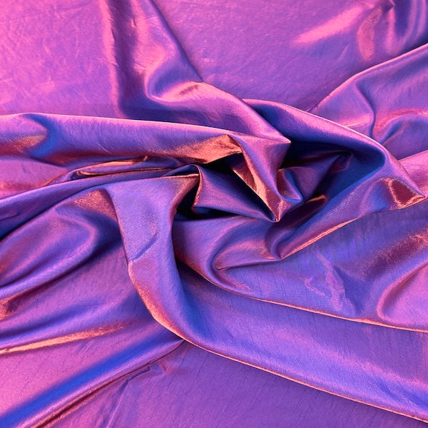 Liquid Reflective Dupioni Faux Silk Fabric