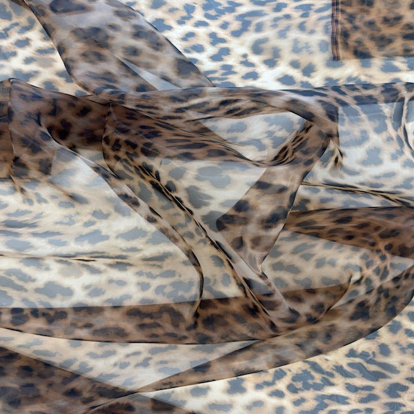 Animal Print Organza Fabric