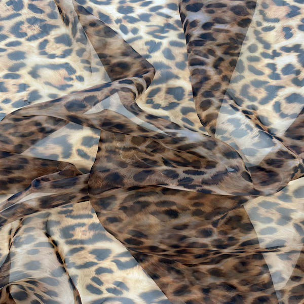 Animal Print Organza Fabric