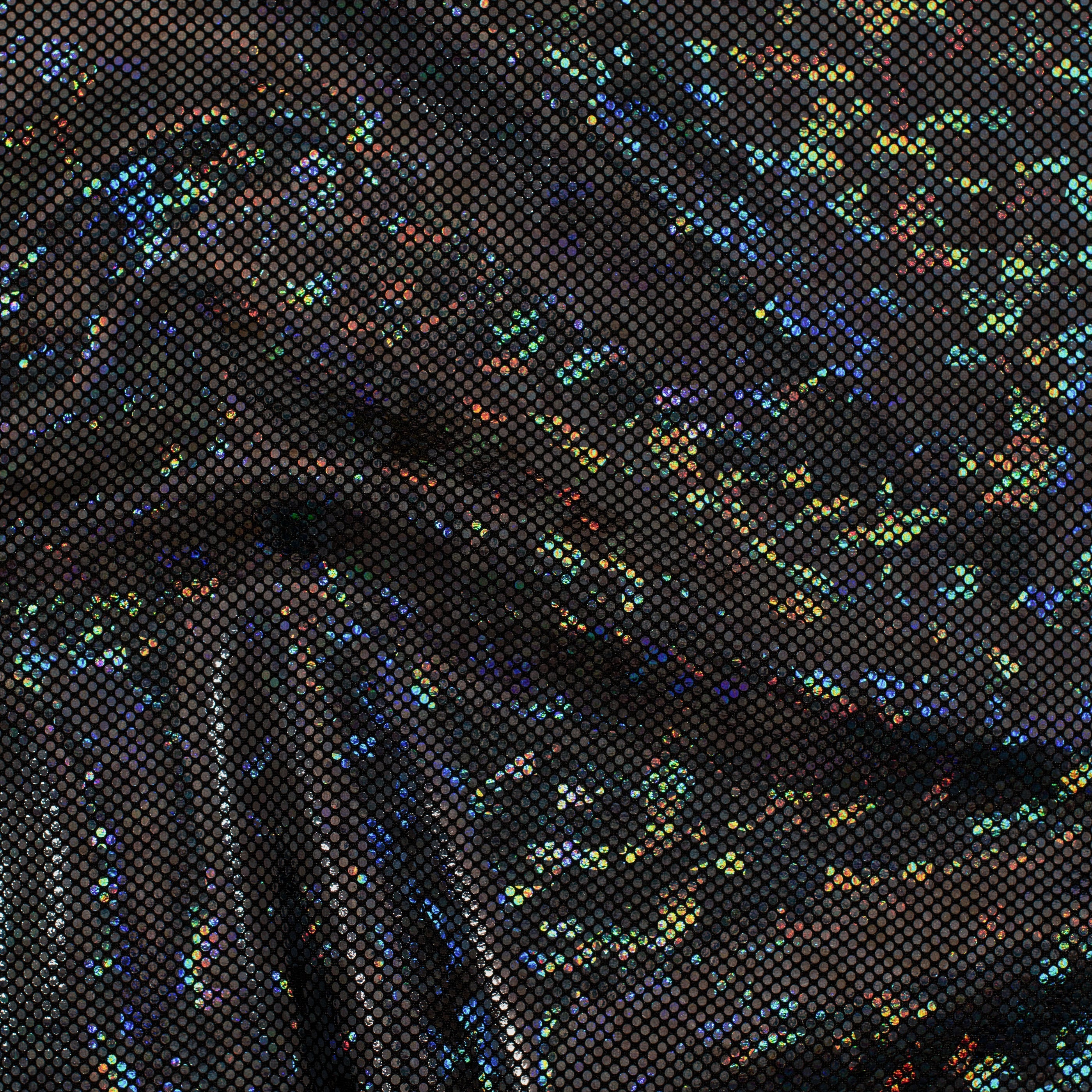Shatter Glass Hologram 4 Way Stretch Nylon Spandex Fabric| Spandex Palace