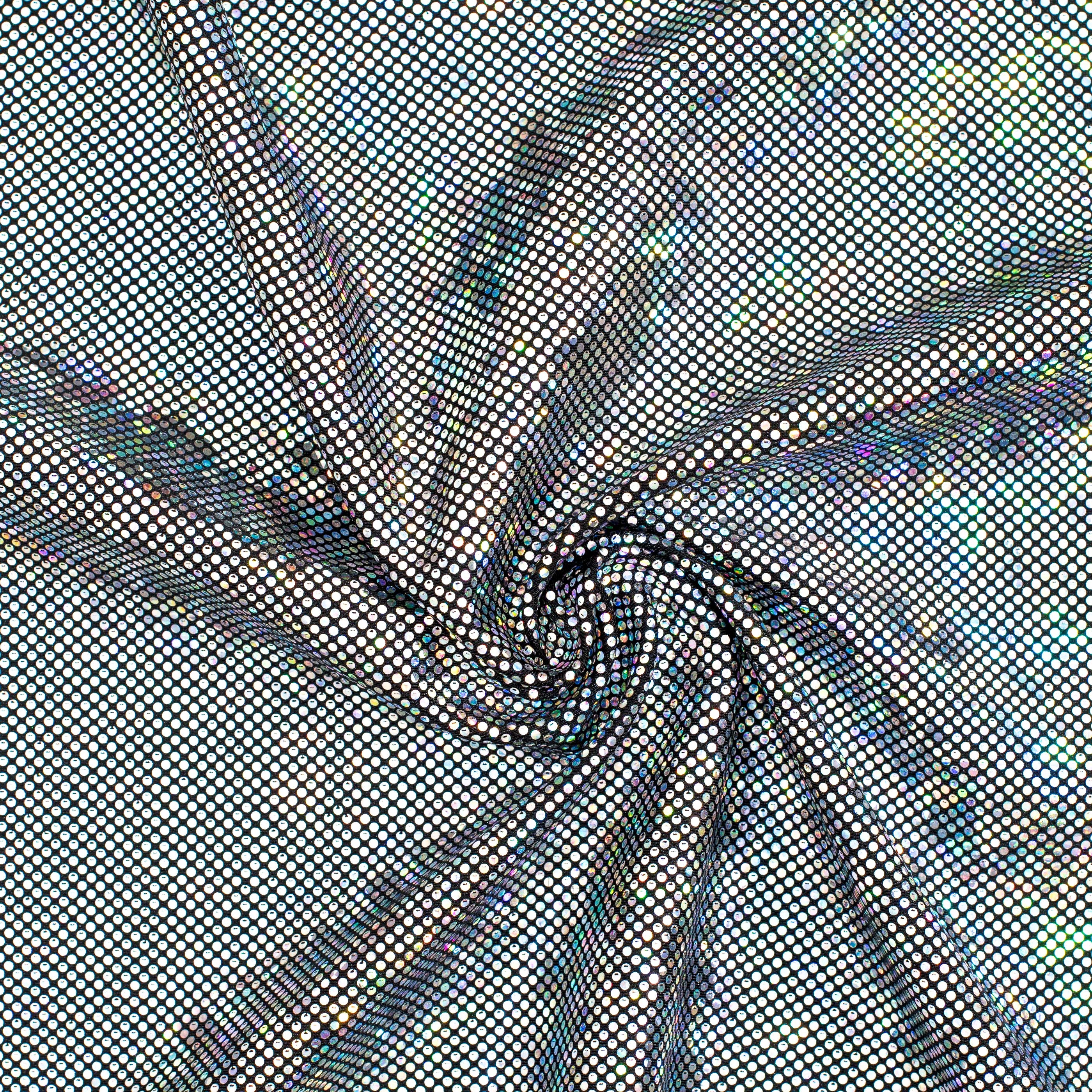 Shatter Glass Hologram 4 Way Stretch Nylon Spandex Fabric| Spandex Palace