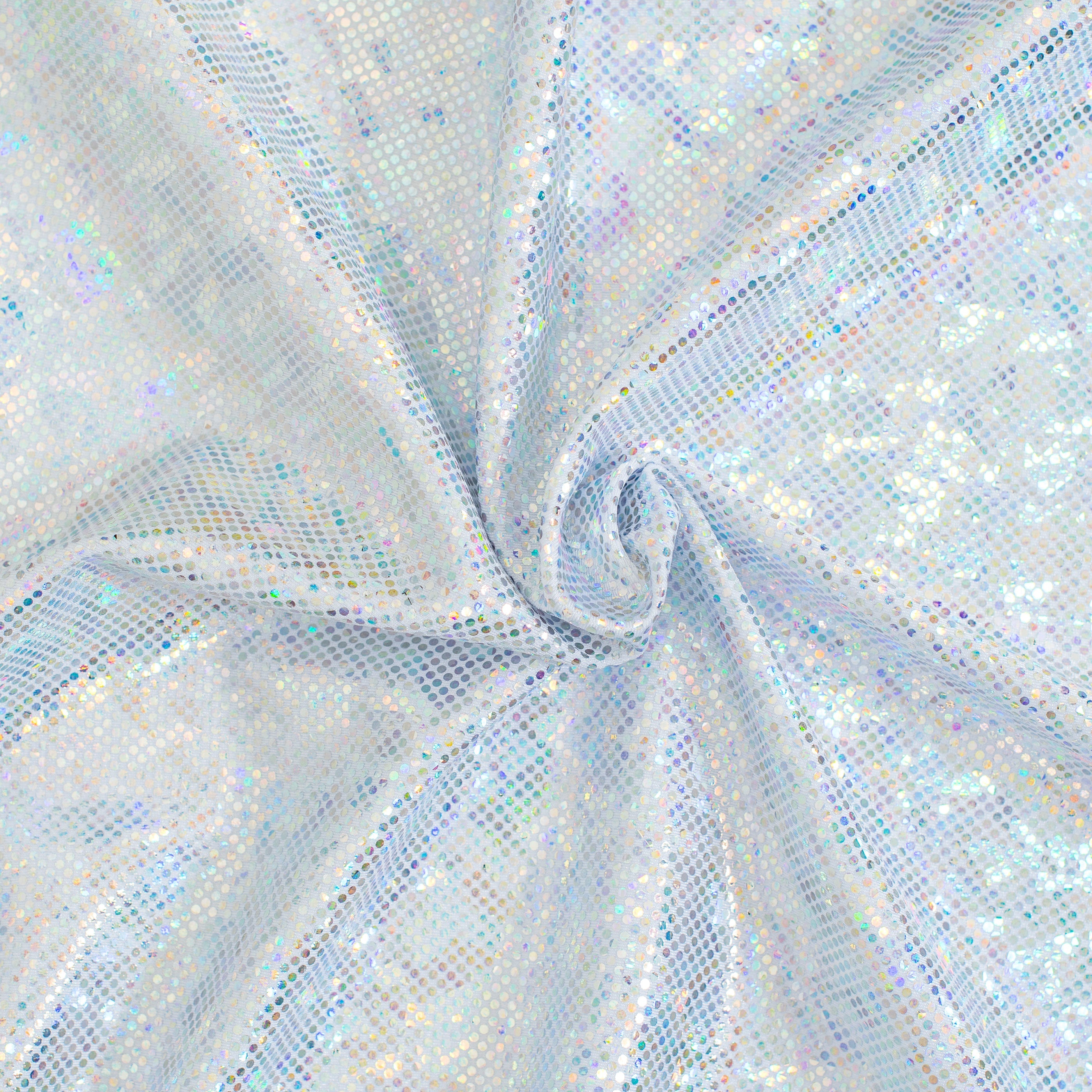 Shatter Glass Hologram 4 Way Stretch Nylon Spandex Fabric| Spandex Palace