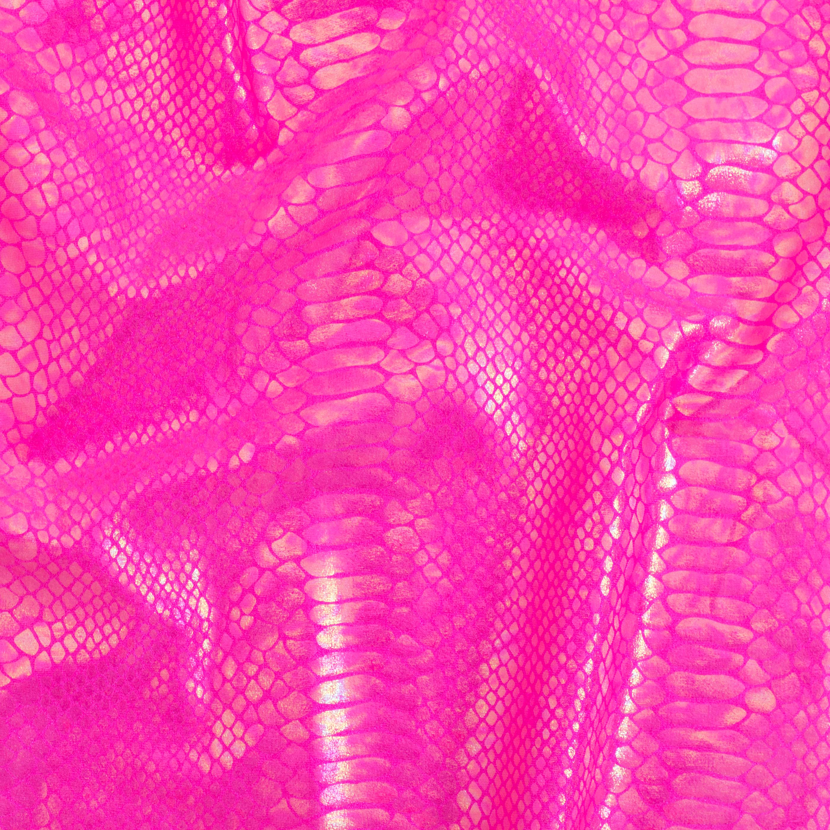 Fever Snake Foil Stretch Nylon Spandex Fabric | Spandex Palace