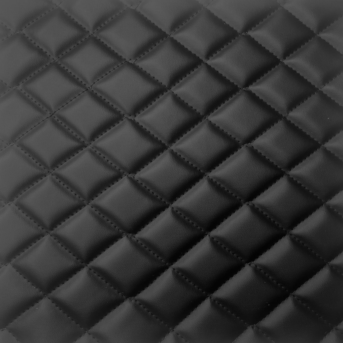 Black Diamond Quilted Foam Backed Faux Leather Automotive Upholstery Fabric  – Fashion Fabrics LLC