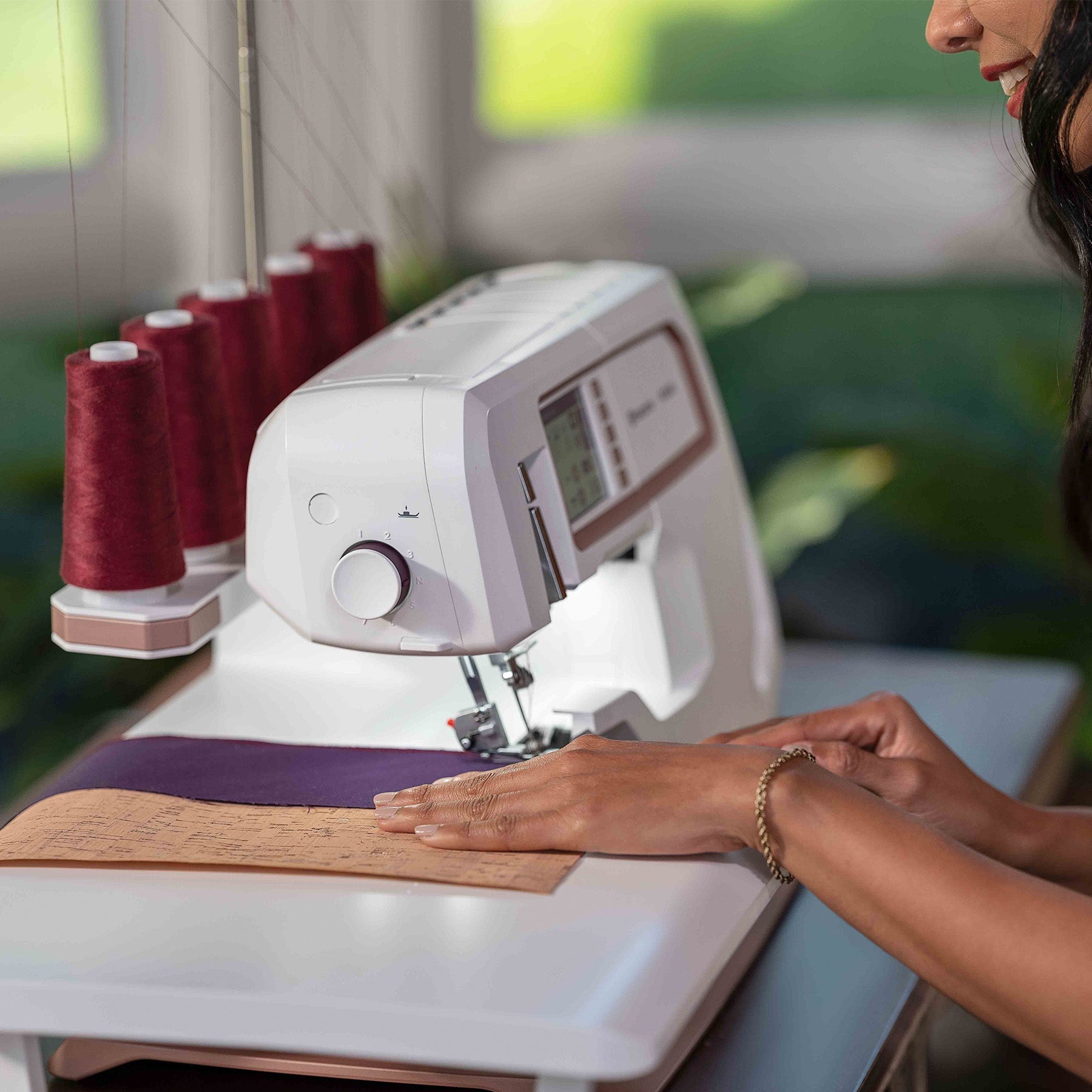 HUSQVARNA® VIKING® AMBER™ Air S | 600 Coverlock Machine - Fashion Fabrics LLC