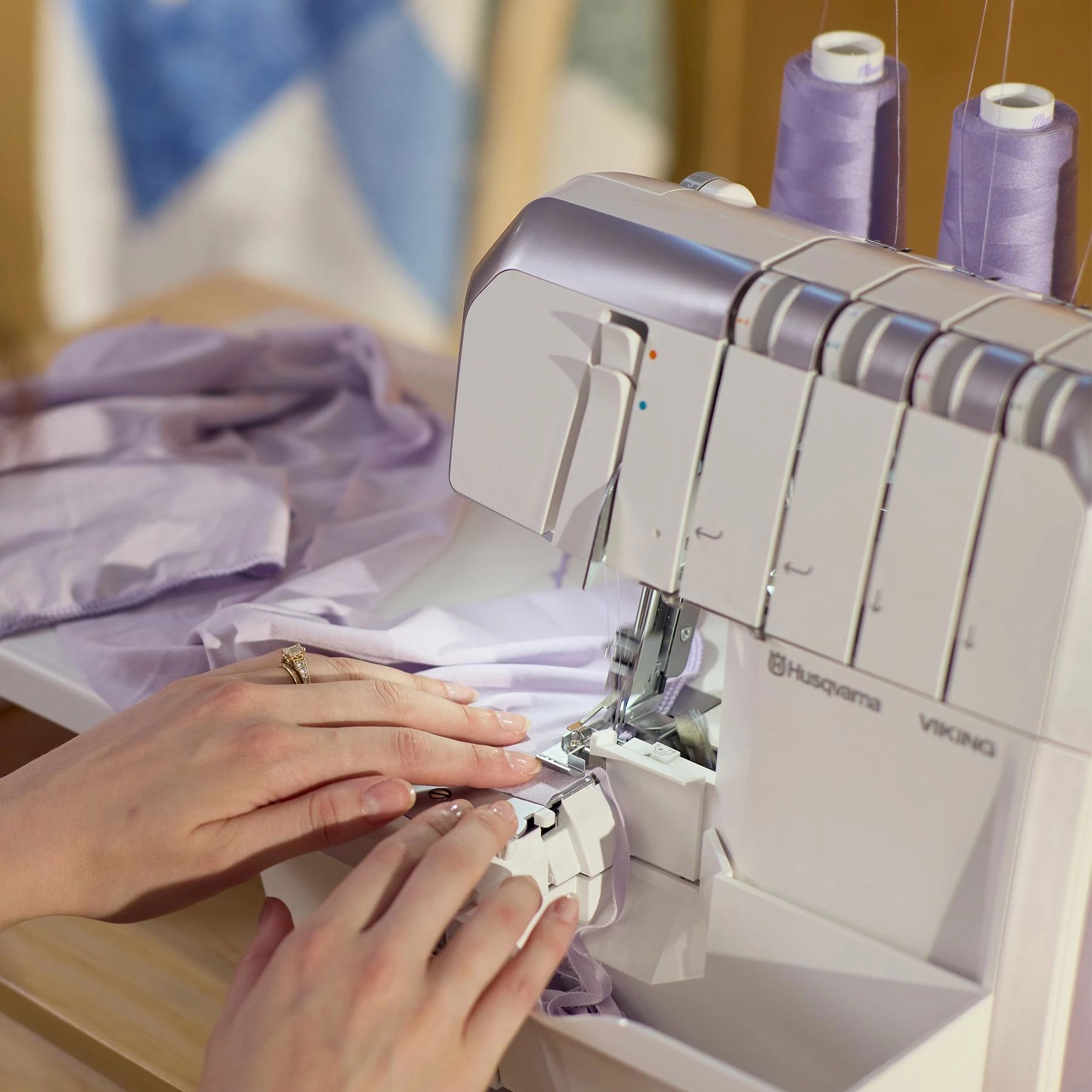 HUSQVARNA® VIKING® AMBER™ S | 300 Overlock Machine - Fashion Fabrics LLC