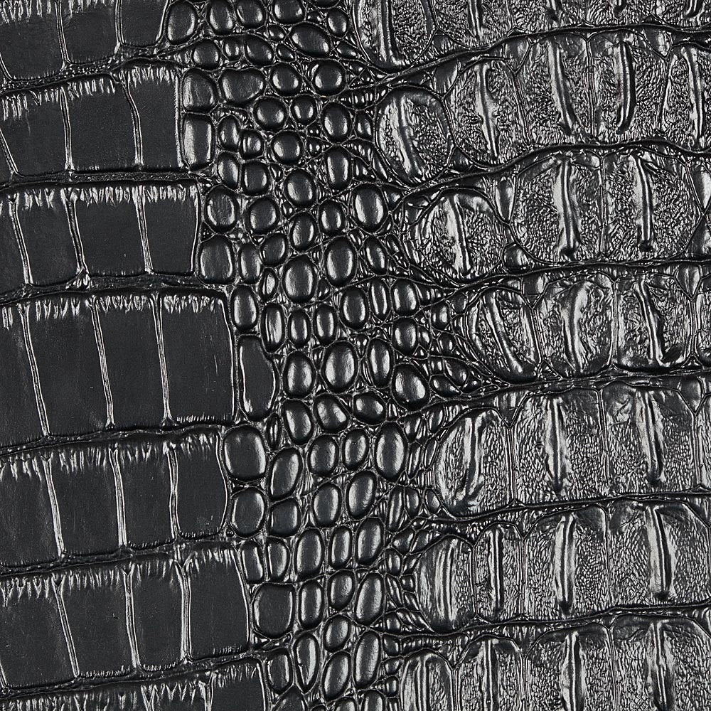 Crocodile Faux Leather - Black – Designer Wallcoverings and Fabrics
